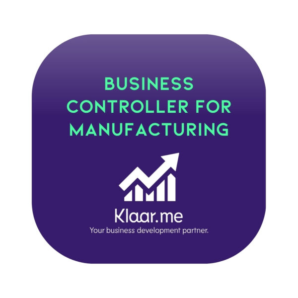 Business controller consultation for manufacturing