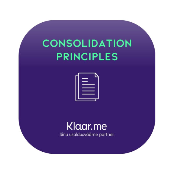 Consolidation principles