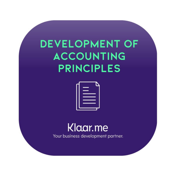 Development of accounting principles