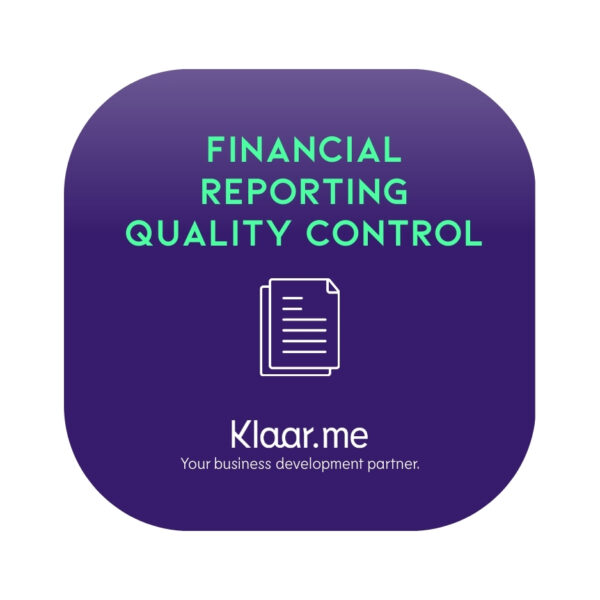 Financial reporting quality control